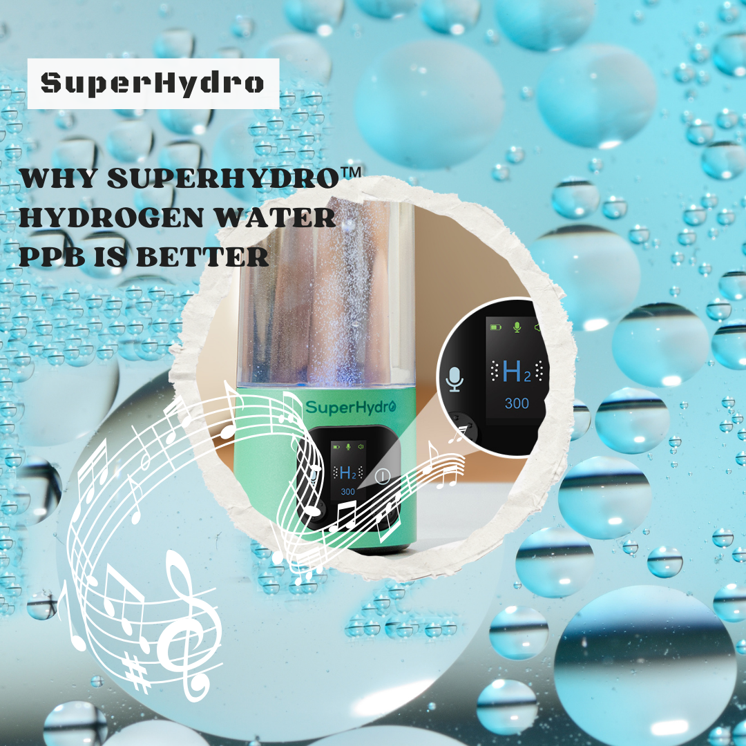 Why Is SuperHydro™ Hydrogen Water Bottle Better on PPB Performance?