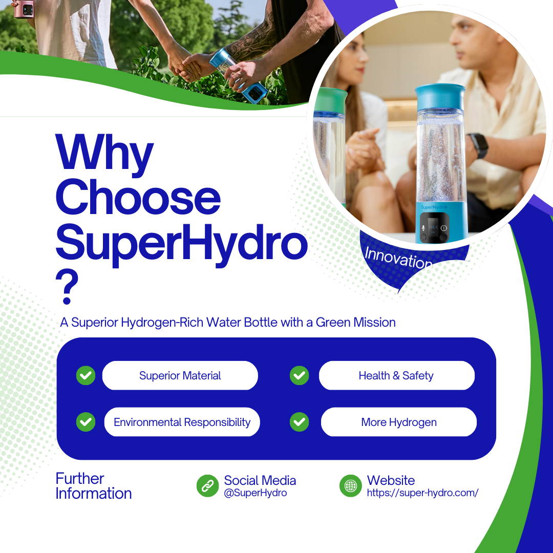 Why Choose SuperHydro: A Superior Hydrogen-Rich Water Bottle with a Green Mission